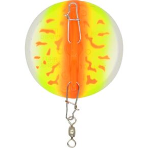 Luhr-Jensen 3/0 Dipsy Diver برتقالي فاير للأشعة فوق البنفسجية/جزء سفلي من الكروم