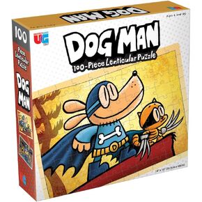 University Games | Dog Man Adventures Lenticular 100 Piece Puzzle