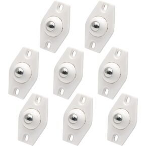 8 قطع عجلات ذاتية اللصق، عجلات دوارة صغيرة 360 درجة من الفولاذ المقاوم للصدأ بكرة لاصقة لصندوق تخزين سلة المهملات، أسود in Kuwait