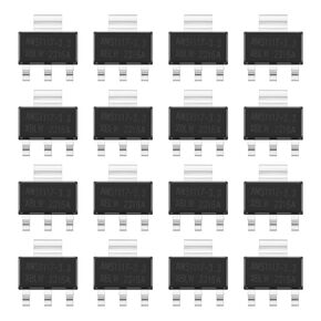 50pcs 1A AMS-1117 Voltage Regulator Chip 3-Terminals Regulator Surface Mounted Voltage Regulator Power Supply Voltage SOT-223 for Electronic DIY Project, 5V