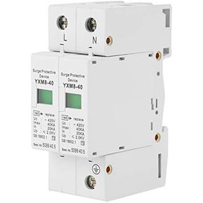 Photovoltaic House Surge Protector 220V 2P 40KA Low Voltage Arrester Device Protective Device Lightning Protection