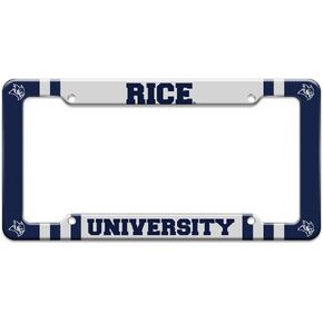Rice University Primary Logo License Plate Tag Frame