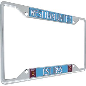 Desert Cactus West Ham United License Plate Frame Hammers Football Soccer Premier League Car Tag Holder for Front or Back of Car Officially Licensed Metal (Style 1)