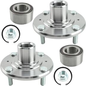 AUTOKAY Front Wheel Hub Bearing Kits 930-452 510050 for Honda Accord 1998-2002 2.3L Only With Nut Clip, 2 Pcs