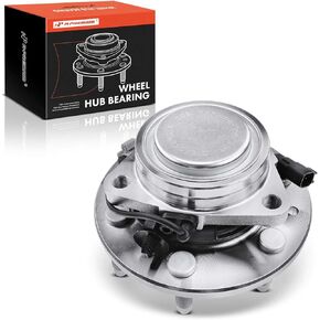 A-Premium Front Wheel Bearing and Hub Assembly with ABS & 6-Lug Compatible with Chevy & GMC & Cadillac - 2014-2020 - Silverado, Suburban, Sierra, Yukon, Escalade1, RWD Only