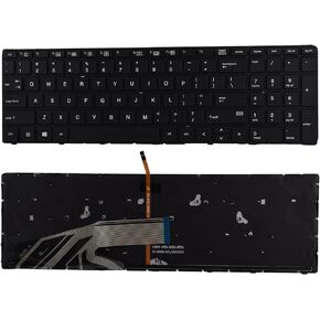 Replacement Keyboard Compatible with HP ProBook 450 G3 455 G3 470 G3 450 G4 455 G4 470 G4 650 G2 655 G2 HSTNN-Q95C No Pointer (with Backlit)
