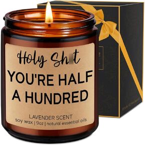 Fairy's Gift Funny 50th Birthday Candles, 50th Birthday Gifts for Women Men, 50 Years Old Birthday Gifts, 50th Birthday Gifts Ideas, Happy 50 Birthday - Funny Gifts for 50 Year Old Women Men