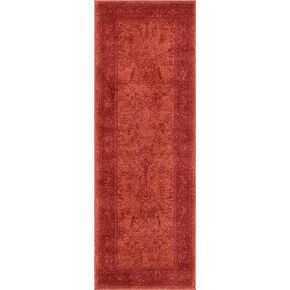 Unique Loom La Jolla Collection Farmhouse, Contemporary, Botanical, Traditional, Vintage Area Rug, 2 ft 2 in x 3 ft, Blue/Navy Blue