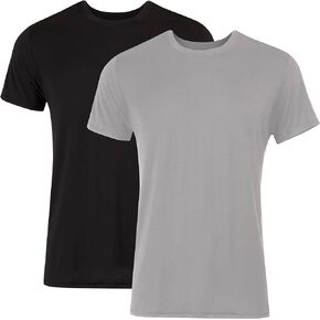 Hanes Men's Originals Supersoft T-Shirt, Viscose from Bamboo Undershirt, 2-Pack