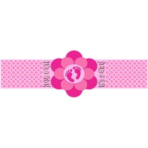 It's a Girl! (Baby feet) 20-Pack of Self-Adhering Celebration Bands/Cigar Bands/Labels