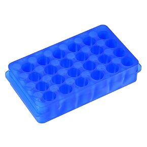 MECCANIXITY Centrifuge Tube Rack 11mm/7.5mm Hole 24-Well Double Panel Polypropylene for 0.5ml/1.5ml/2ml Tube Pack of 2