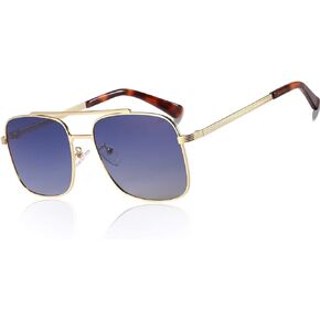 Lightweight Square Polarized Sunglasses for Mens UV400 Protection