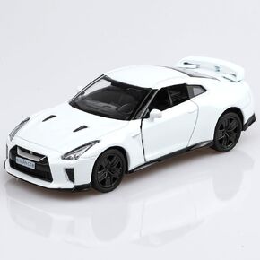 1/36 Scale Nissan GTR R35 Diecast Model Cars,Pull Back Vehicles Nissan GTR Toy Cars,Cars Gifts for Boys Girls White