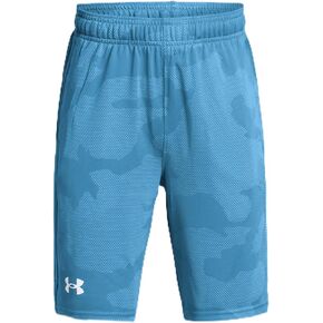 Under Armour Boys' UA Velocity Jacquard Shorts (US, Alpha, Small, Medium, Regular, Capri/White)