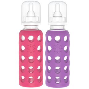 Lifefactory Baby Bundle - Bottle Set - Raspberry/Purple - 9 oz - 2 pk