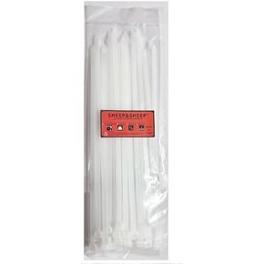 12 inch White Zip Ties(100 Pieces),Heavy Duty & Self-Locking Premium Nylon Cable Ties,120LBS Tensile Strength,for Indoor and Outdoor,by SHEEP&SHEEP