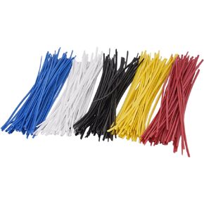Sunmns 250 Piece Colorful Metallic Twist Cable Cord Wire Ties Reusable Fastening, 6 Inch