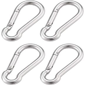 2.3 Inch Spring Snap Hook 304 Stainless Steel Quick Link Lock Fastner Hook 4 Pcs