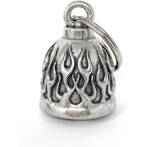 Bravo Bells Flame Bell - Biker Bell Accessory or Key Chain for Good Luck on the Road