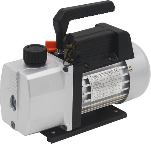 YaeTek 3.5CFM 1/4 HP مضخة تفريغ هواء دوارة أحادية المرحلة HVAC R134a R12 R22 R410a A/C مجموعة قياس متعددة للتبريد مع حقيبة حمل وإكسسوارات in Kuwait