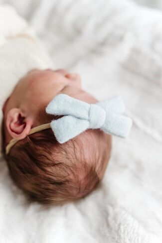 Little Poppy Co. Three Hair Bows Set - Stylish Handmade Accessories for Newborns,Babies and Toddlers | Premium Quality Headbands (The Savannah Set, Original on Nylon Headband (3 Month - 3 Year)) in Kuwait