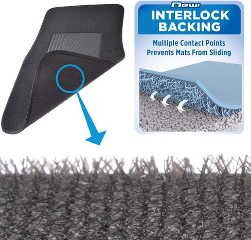Motor Trend Premium Inter-Lock Backing Carpet Car Floor Mats - Front & Rear, Thick & Durable Auto Protection, Fits Most Cars Truck SUV Coupe Sedan in Saudi Arabia