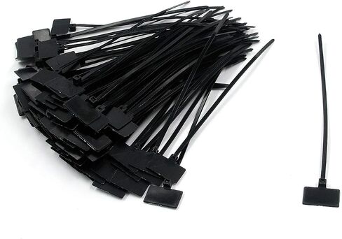 T Tulead Orange Zip Tags Cable Zip Ties Cord Self-Locking Label Nylon Tag Markers 100PCS in Saudi Arabia
