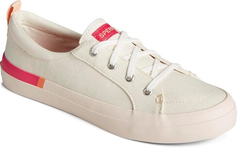 Sperry Women's Crest Vibe Seasonal Sneaker, Pink Stripe, 6 in Saudi Arabia