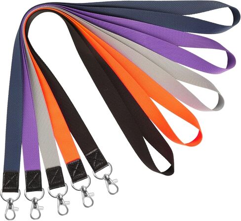 4 Pack Black Lanyards For Keys,id Badges Holder,4 Patterns Bulk Lanyard For ID Card Badge Holders,Keys,keychain,Office Neck Cute Durable Fashionable in Kuwait