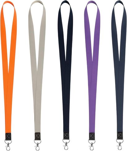 4 Pack Black Lanyards For Keys,id Badges Holder,4 Patterns Bulk Lanyard For ID Card Badge Holders,Keys,keychain,Office Neck Cute Durable Fashionable in Kuwait