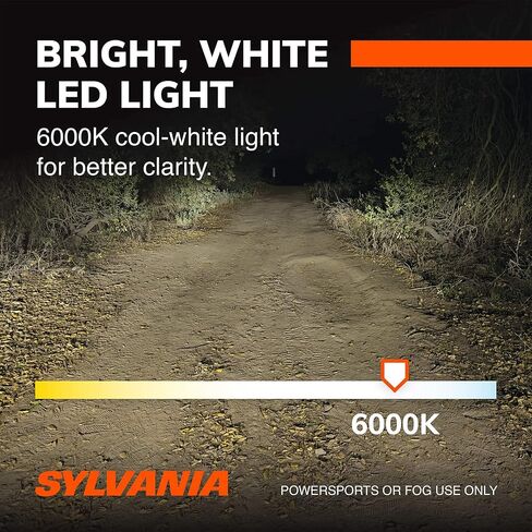 SYLVANIA H13 9008 LED Powersport Headlight Bulbs for Off-Road Use or Fog Lights - 2 Pack in Saudi Arabia