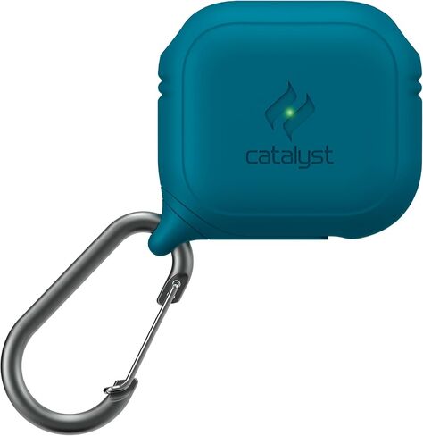 حافظة Catalyst المقاومة للماء لأجهزة AirPods الجيل الثالث - حافظة AirPods الجيل الثالث المتوافقة مع الشحن اللاسلكي وUSB-C، حافظة AirPod للحماية من السقوط الجيل الثالث تصميم قطعة واحدة مع حلقة تسلق in Kuwait