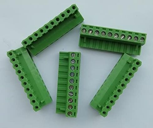 New for 5Pcs 10 Pin - 5.08mm Pluggable Quick Connector - Terminal Block - Phoenix Plug, 300V 10A in Saudi Arabia