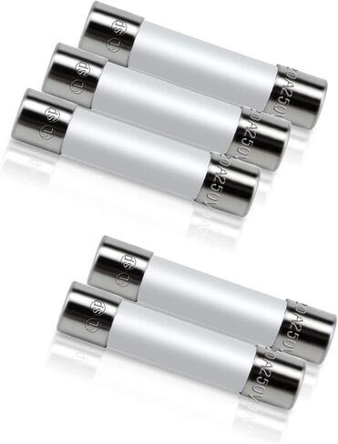 Beaquicy Microwave Fuse 20 Amp 250V Ceramic Fuse Cartridge Fuse Slow-Blow WB27X10388 Replacement for G-E Ken-More Microwave (5-Pack) in Saudi Arabia