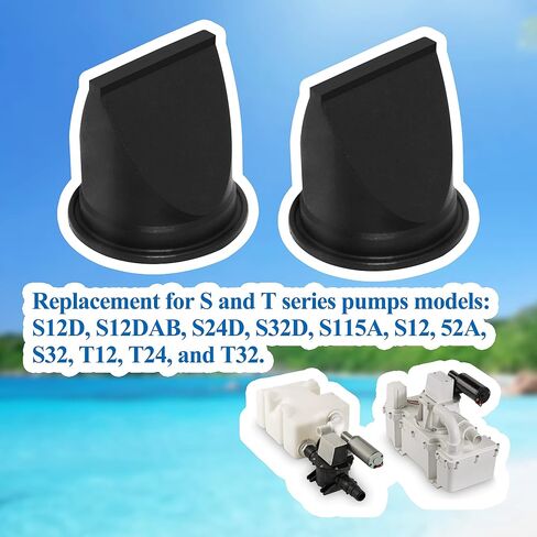 iFJF Duckbill Valve Kit Replace for Dometic 385310076 Compatible for Sealand Vacuum Generators S and T Series Pumps S115A, S12, 52A, S32, T12, T24, and T32 1-1/2 -Pair in Saudi Arabia