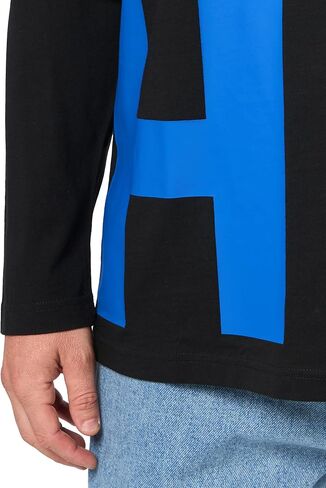 HUGO Men's Block Letter Logo Long Sleeve Cotton Shirt in Saudi Arabia