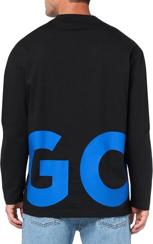 HUGO Men's Block Letter Logo Long Sleeve Cotton Shirt in Saudi Arabia