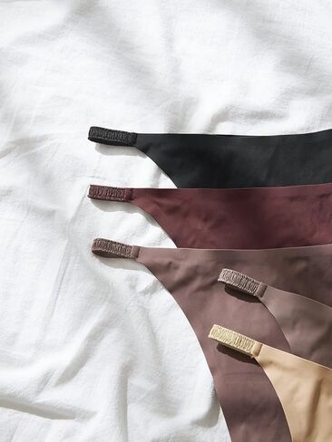 مجموعة ملابس داخلية نسائية من GORGLITTER بدون خياطة مكونة من 5 قطع G String Thong بدون عرض in Saudi Arabia