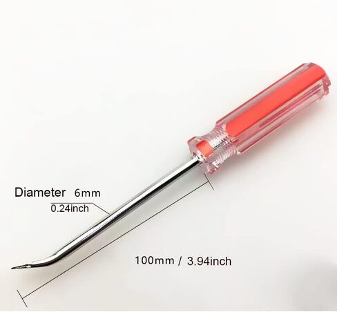 رافعة تك 3 مم 3 قطع، مجموعة أدوات مفك براغي مزيل التيلة للأظافر من SKZIRI على شكل حرف U (3 قطع) in Kuwait