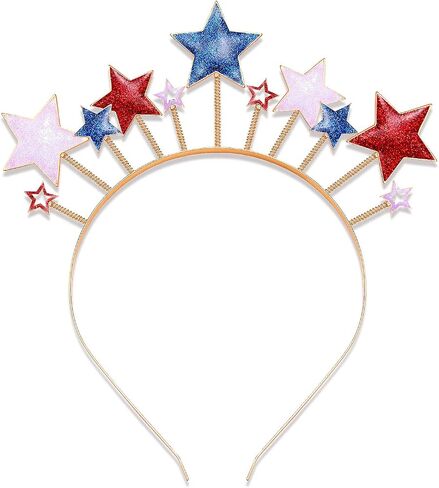 American Flag Headband 4th of July Star Hairband for Women Independence Day Patriotic Hair Accessory Party Favors in Kuwait
