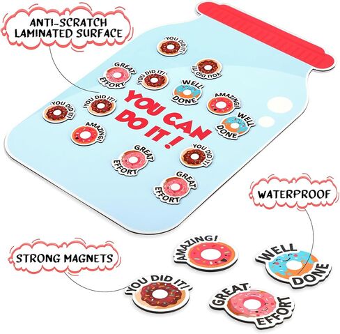 60 جهاز كمبيوتر شخصى جرة مكافأة دونات المغناطيس للأطفال مخطط السلوك المغناطيسي للأطفال في المنزل إدارة السلوك أدوات الفصول الدراسية مكافأة جرة المغناطيس مخطط السلوك الإيجابي للفصول الدراسية المنزل الفتيات الأولاد in Kuwait