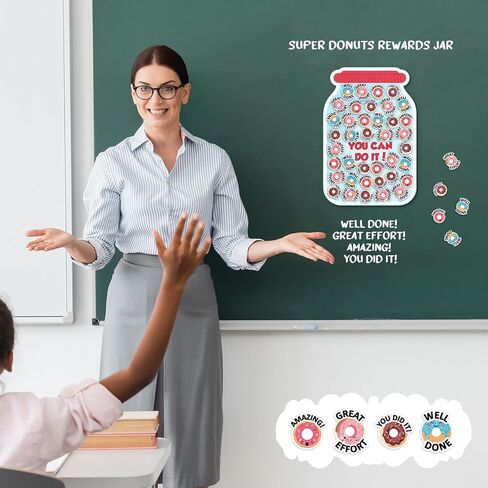 60 جهاز كمبيوتر شخصى جرة مكافأة دونات المغناطيس للأطفال مخطط السلوك المغناطيسي للأطفال في المنزل إدارة السلوك أدوات الفصول الدراسية مكافأة جرة المغناطيس مخطط السلوك الإيجابي للفصول الدراسية المنزل الفتيات الأولاد in Kuwait