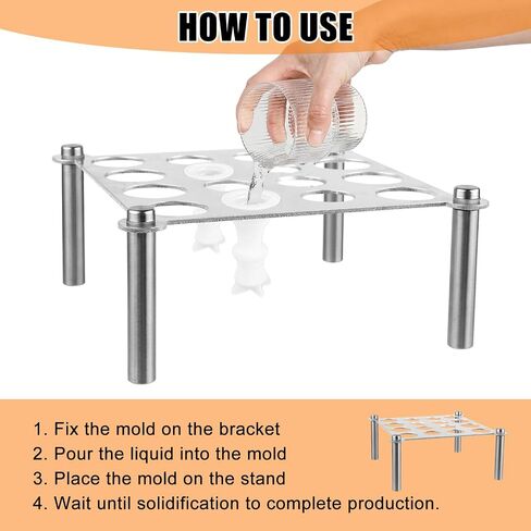 2pcs Chess Piece Holder, Resin Chess Piece Die Holder with 2 Holder & 8 Legs Chess Piece Stand Silicone Dies Accessories for Making Game Kit(Dies Not Included) in Saudi Arabia