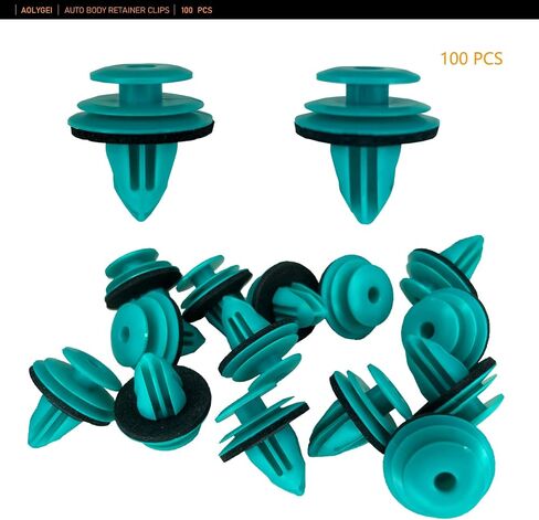 C68 100PCS for Toyota Trim Door Panel Clips Trim Panel Retainer for Tacoma, Tundra, Camry, Corolla, Avalon, Sienna, Replace OEM: 90467-10188 with 1Pcs Plastic Fastener Remover in Saudi Arabia