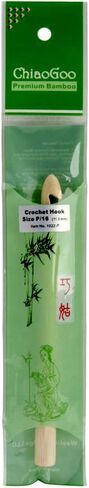 ChiaoGoo Crochet Hook Bamboo Natural Size US M (9mm) 1022-M in Saudi Arabia