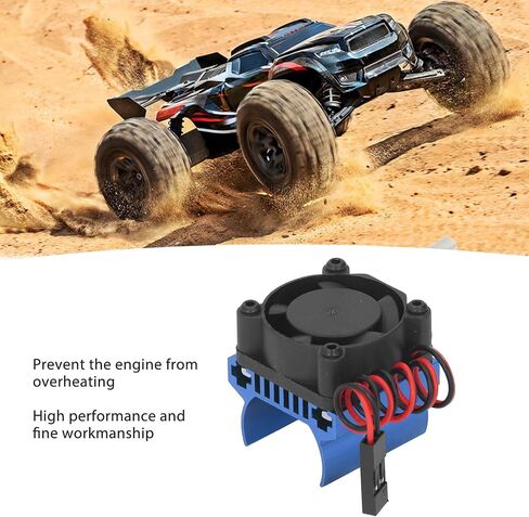 RC Motor Cooling Fan, Efficient Heatsink for 1/18 Scale Hobbyists Racing in Saudi Arabia