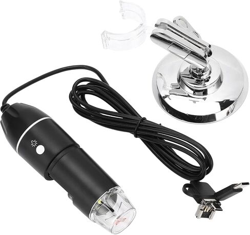 مجهر رقمي محمول، مجهر رقمي 3 في 1 مجهر رقمي محمول مع صورة HD 1600X ومنفذ USB اتصال WiFi، مجاهر USB in Kuwait