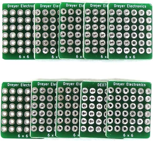 10pcs Mini PCB Perforated Board Double Sided | Small Sized for Prototyping in Saudi Arabia