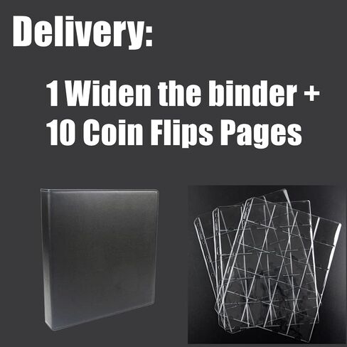 Coin Flips Album and Coin Sleeves for 2x2 Coin Flips,200 Pockets Black Coin Storage Books in Saudi Arabia
