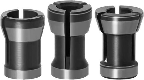 3Pcs Router Collet Chuck, Router Bit Collet Chuck Clamping Adapter Milling Adapter Chuck Conversion Tool for Woodworking Trimming Engraving Machine in Saudi Arabia